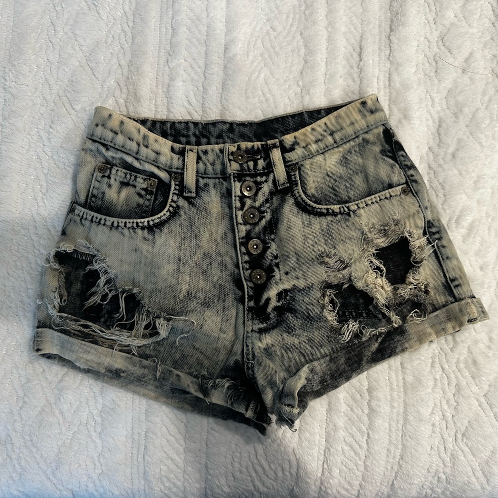 Carmar denim shorts with holes